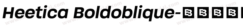 Heetica Boldoblique字体转换